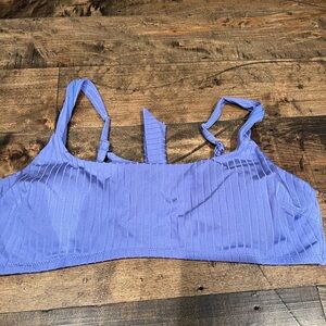 Aerie Lavender Ribbed Bandeau